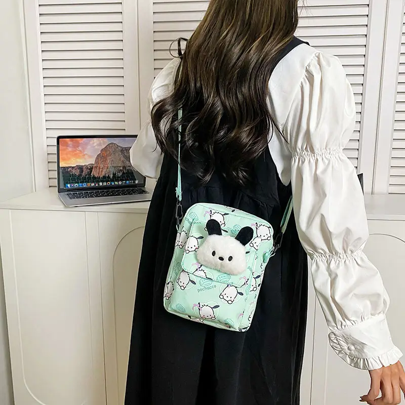 Cute Cartoon Crossbody Bag Mint Green for Girls - Image 7