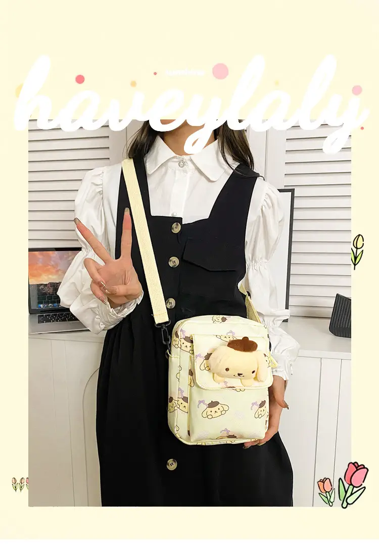 Cute Cartoon Crossbody Bag Mint Green for Girls — feature 1