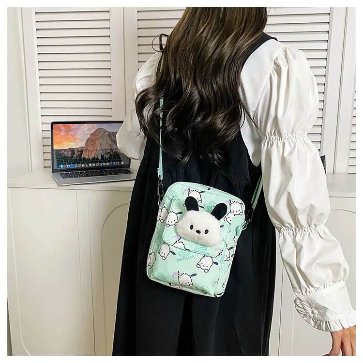 Cute Cartoon Crossbody Bag Mint Green for Girls — feature 10