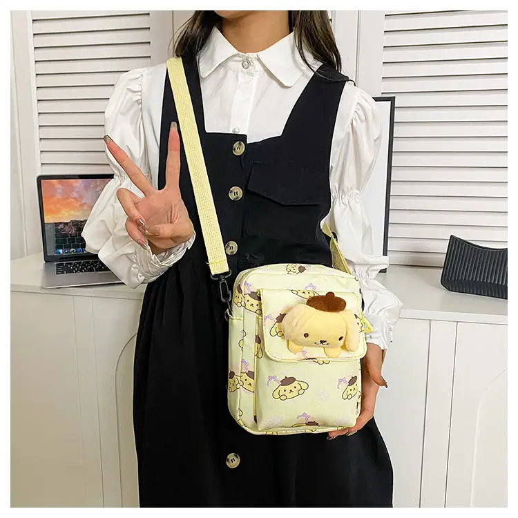 Cute Cartoon Crossbody Bag Mint Green for Girls — feature 15
