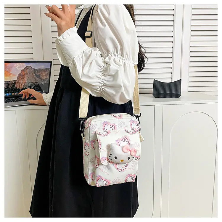 Cute Cartoon Crossbody Bag Mint Green for Girls — feature 17
