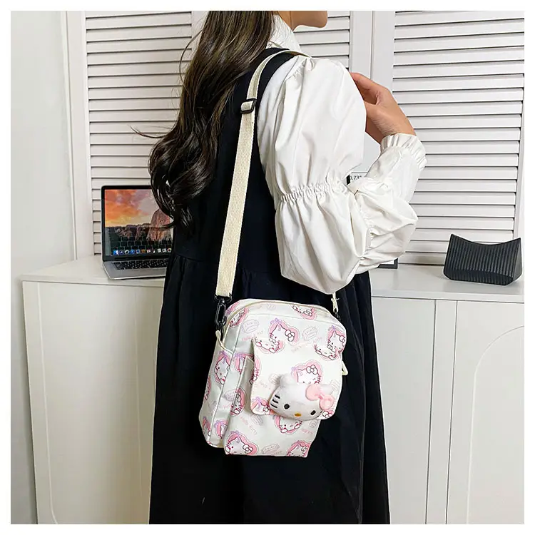 Cute Cartoon Crossbody Bag Mint Green for Girls — feature 19