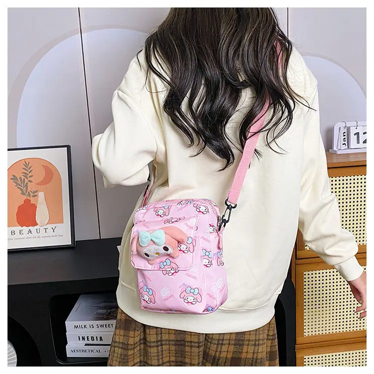 Cute Cartoon Crossbody Bag Mint Green for Girls — feature 21
