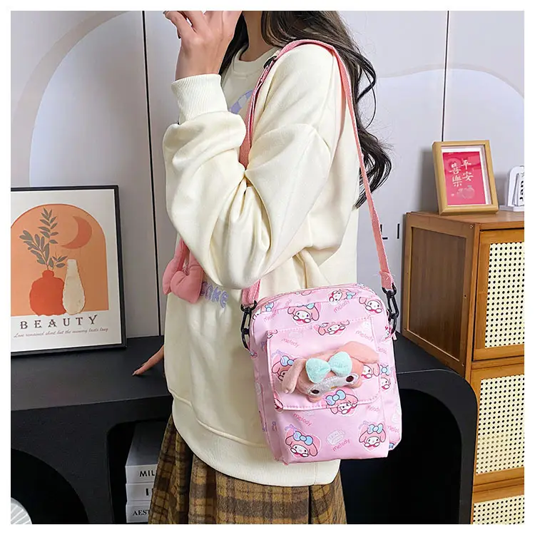 Cute Cartoon Crossbody Bag Mint Green for Girls — feature 22