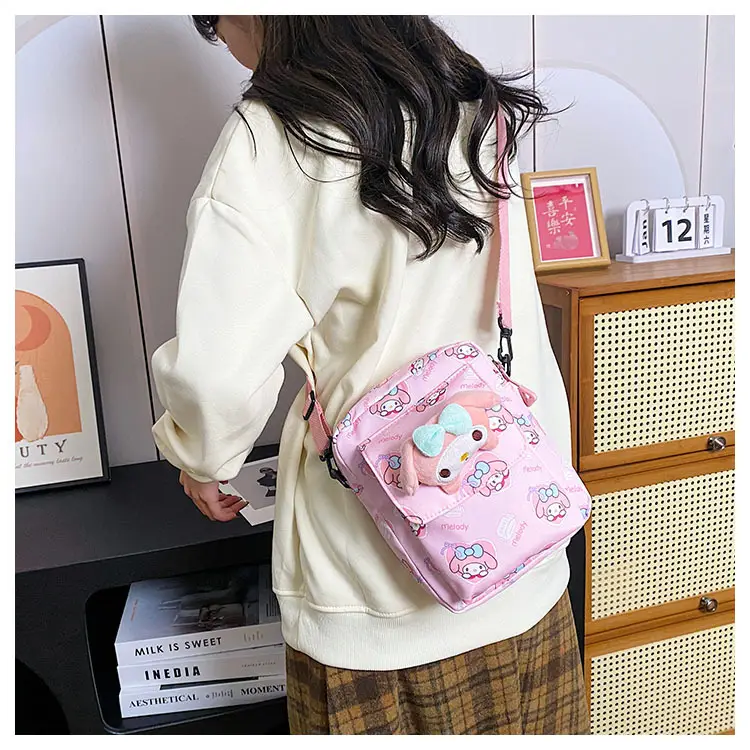 Cute Cartoon Crossbody Bag Mint Green for Girls — feature 24
