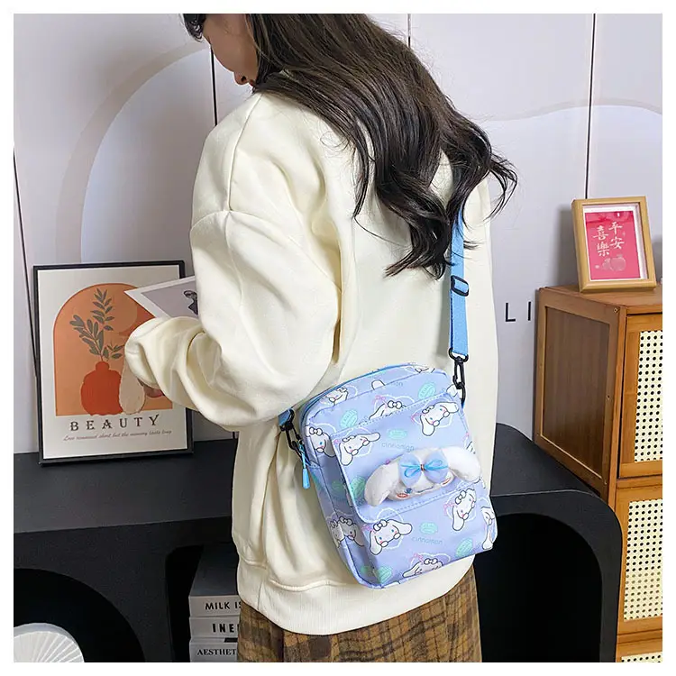 Cute Cartoon Crossbody Bag Mint Green for Girls — feature 26