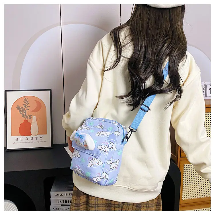 Cute Cartoon Crossbody Bag Mint Green for Girls — feature 28