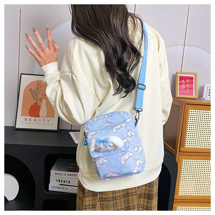 Cute Cartoon Crossbody Bag Mint Green for Girls — feature 29