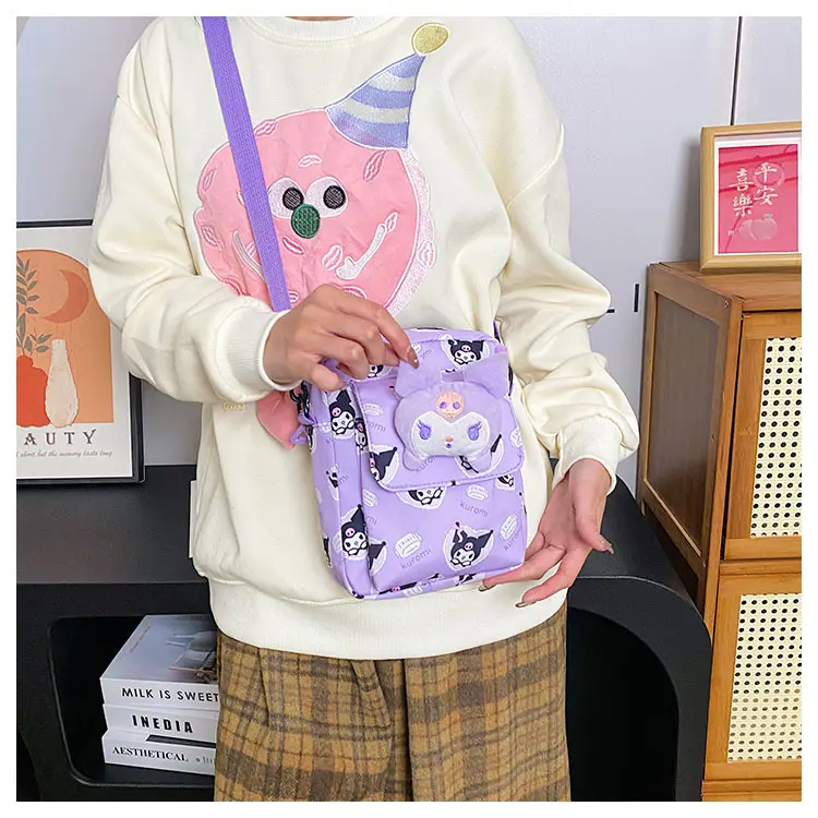 Cute Cartoon Crossbody Bag Mint Green for Girls — feature 30