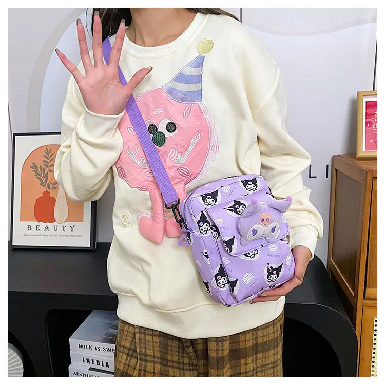 Cute Cartoon Crossbody Bag Mint Green for Girls — feature 33