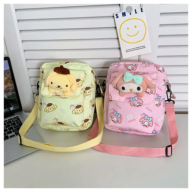 Cute Cartoon Crossbody Bag Mint Green for Girls — feature 35