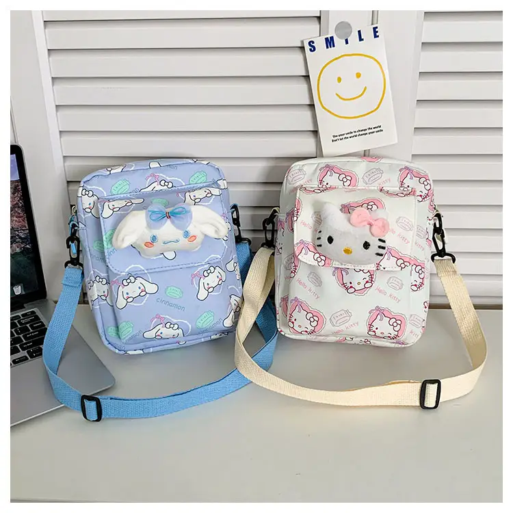 Cute Cartoon Crossbody Bag Mint Green for Girls — feature 36