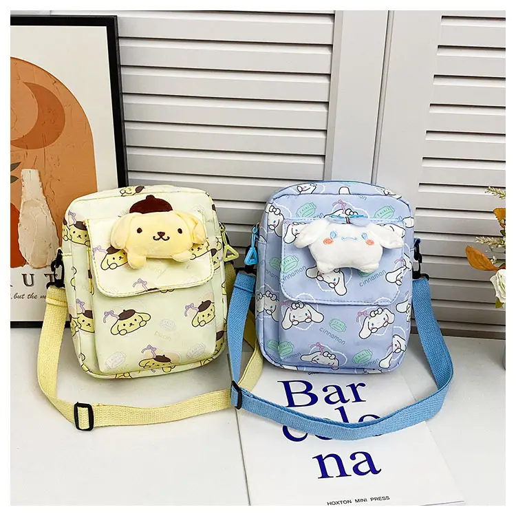Cute Cartoon Crossbody Bag Mint Green for Girls — feature 38
