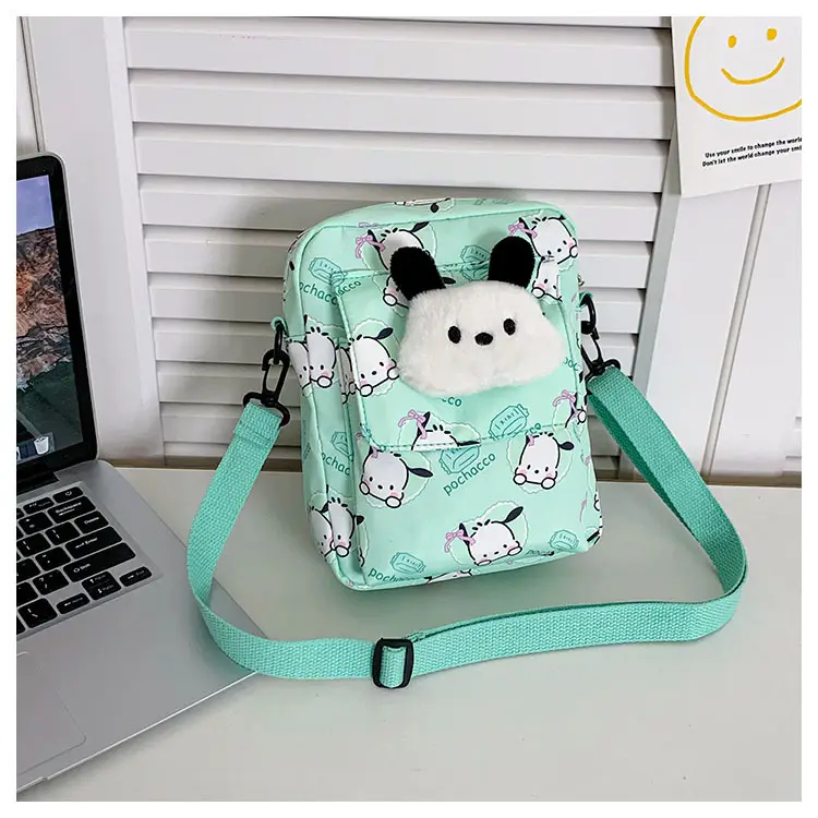 Cute Cartoon Crossbody Bag Mint Green for Girls — feature 42