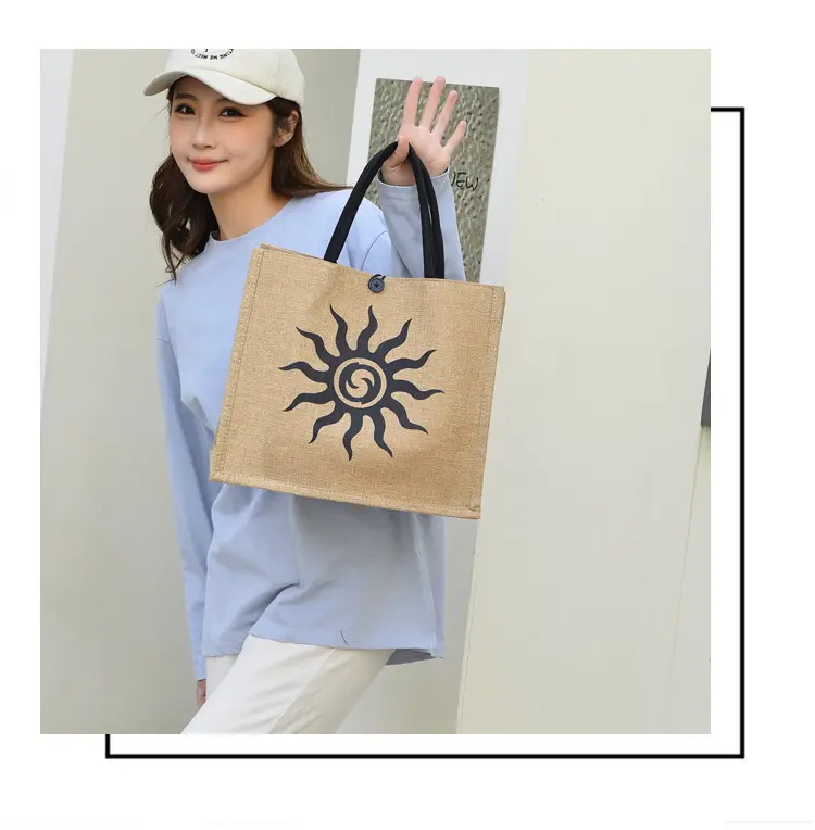 Linen Tote Bag for Women with Elephant Design — feature 10