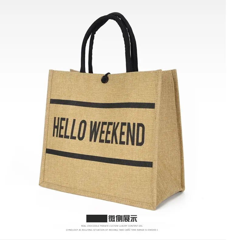 Linen Tote Bag for Women with Elephant Design — feature 23