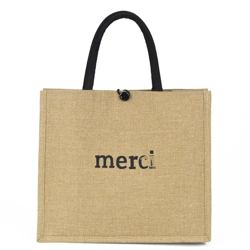 Linen Tote Bag for Women with Elephant Design - Image 10