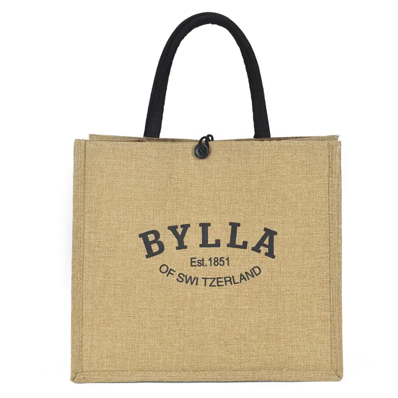 Linen Tote Bag for Women with Elephant Design - Image 11