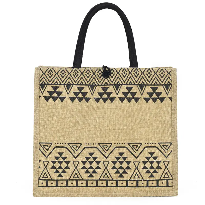Linen Tote Bag for Women with Elephant Design - Image 13