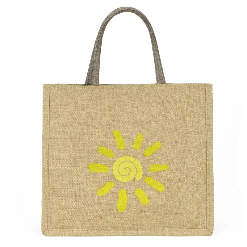 Linen Tote Bag for Women with Elephant Design - Image 5