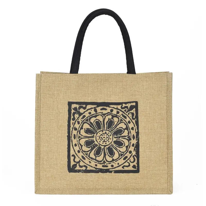 Linen Tote Bag for Women with Elephant Design - Image 7