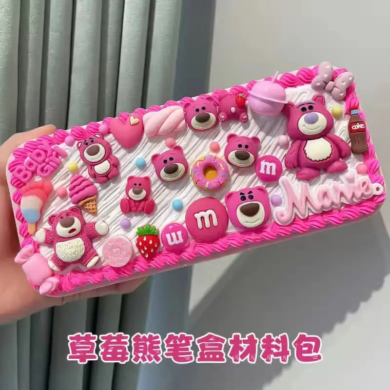 Handmade diy cream plastic stationery box creative stationery box making material package student cute hand-made simulation stationery