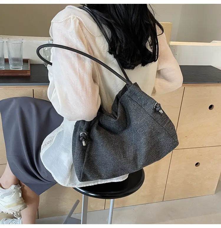 Women's 2024 Denim Shoulder Bag Large Capacity Korean Style — feature 24