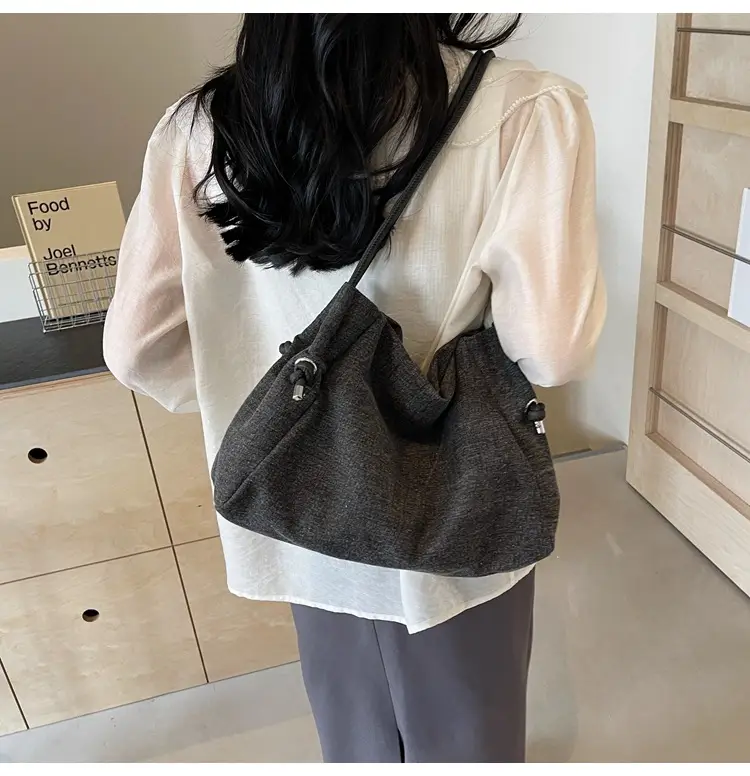 Women's 2024 Denim Shoulder Bag Large Capacity Korean Style — feature 26