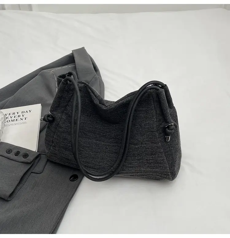 Women's 2024 Denim Shoulder Bag Large Capacity Korean Style — feature 42