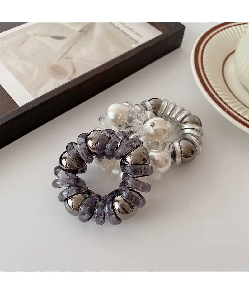 Pearl Hair Rope for Women Elegant High Elastic — feature 27