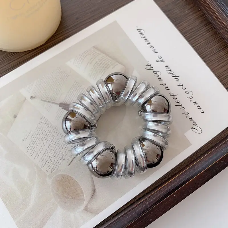 Pearl Hair Rope for Women Elegant High Elastic - Image 2