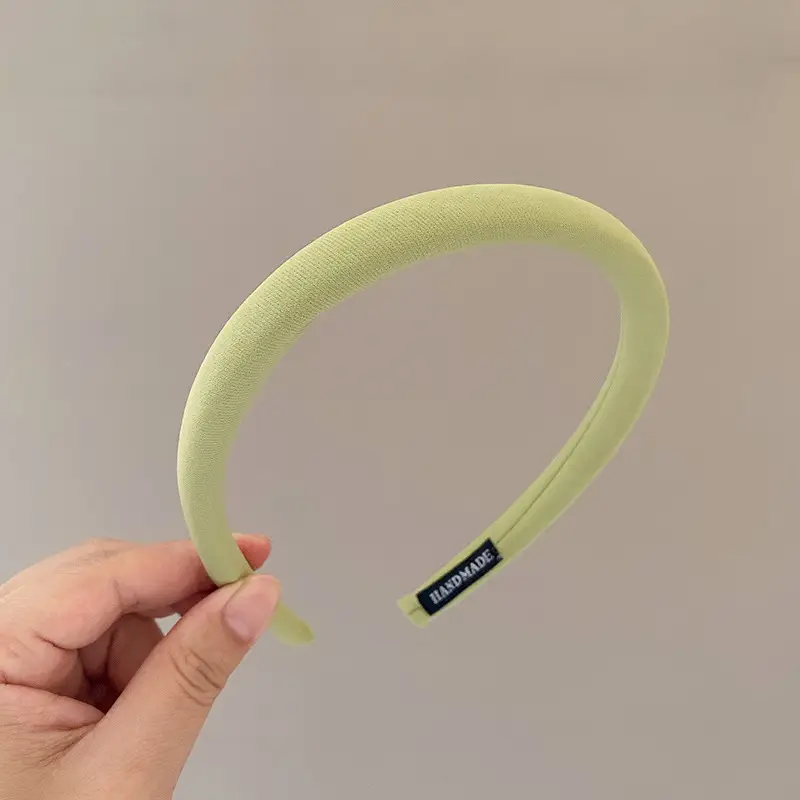 Spring Plaid Hair Hoop with Brand Label - Image 4