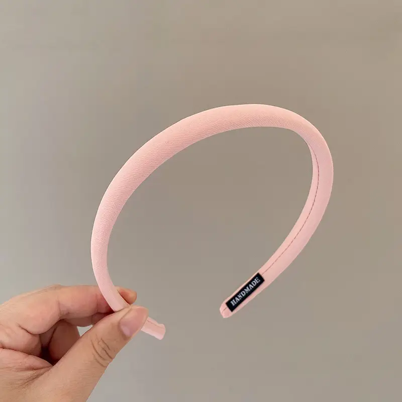 Spring Plaid Hair Hoop with Brand Label - Image 5