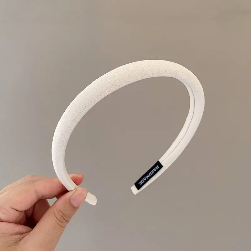 Spring Plaid Hair Hoop with Brand Label - Image 6