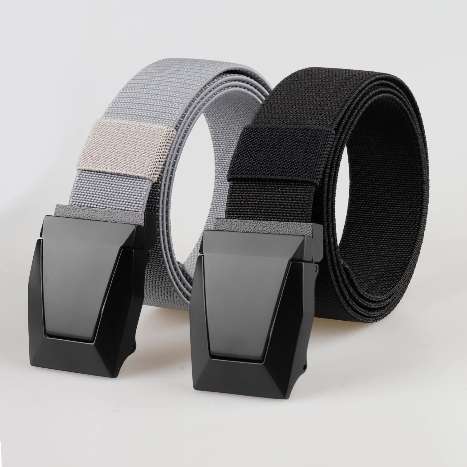 Men's Black Nylon Tactical Belt with Adjustable Buckle - Image 11