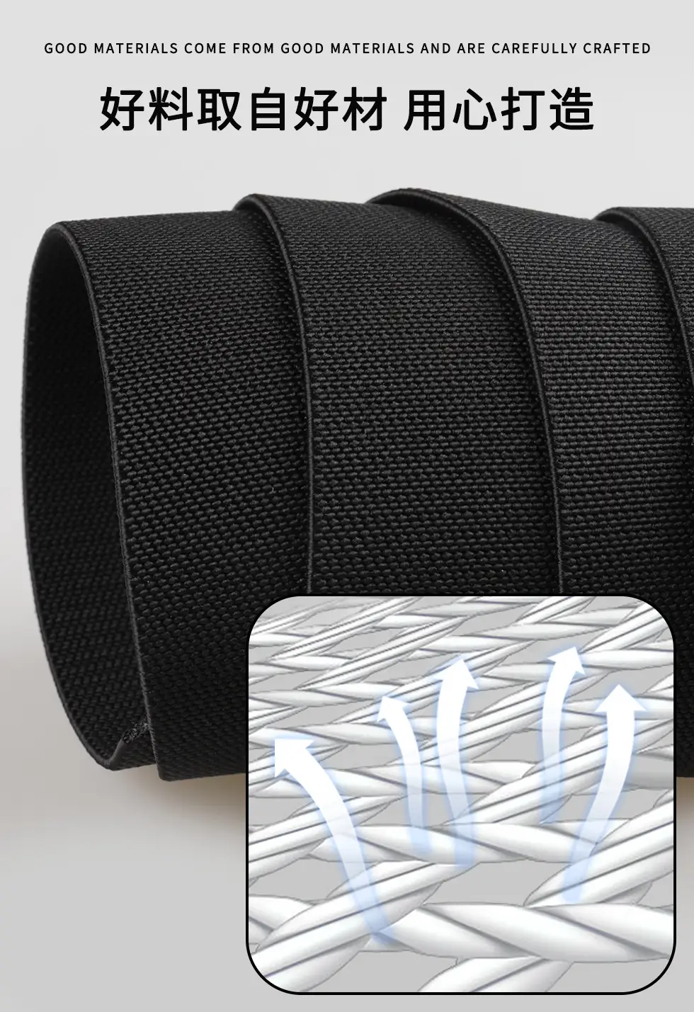 Men's Black Nylon Tactical Belt with Adjustable Buckle — feature 10