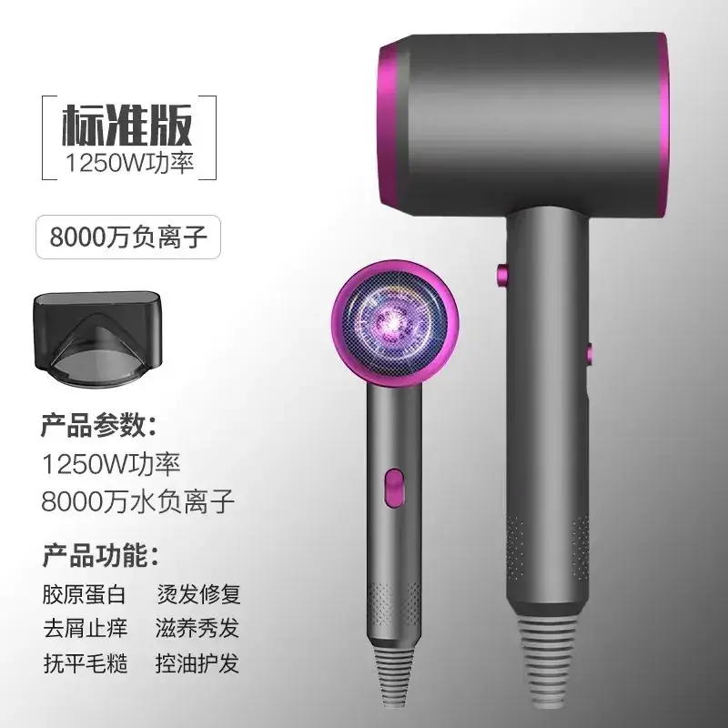 Negative Ion Hair Dryer with Big Wind & Blue Light - Image 12