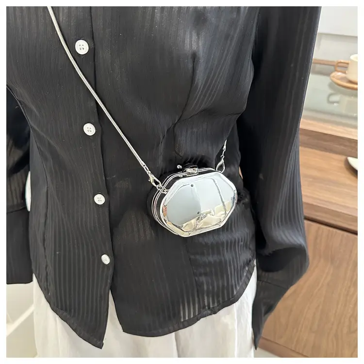 Silver Chain Shoulder Bag for Women 2024 Spring New — feature 22