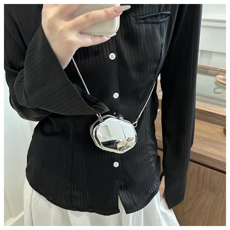Silver Chain Shoulder Bag for Women 2024 Spring New — feature 23