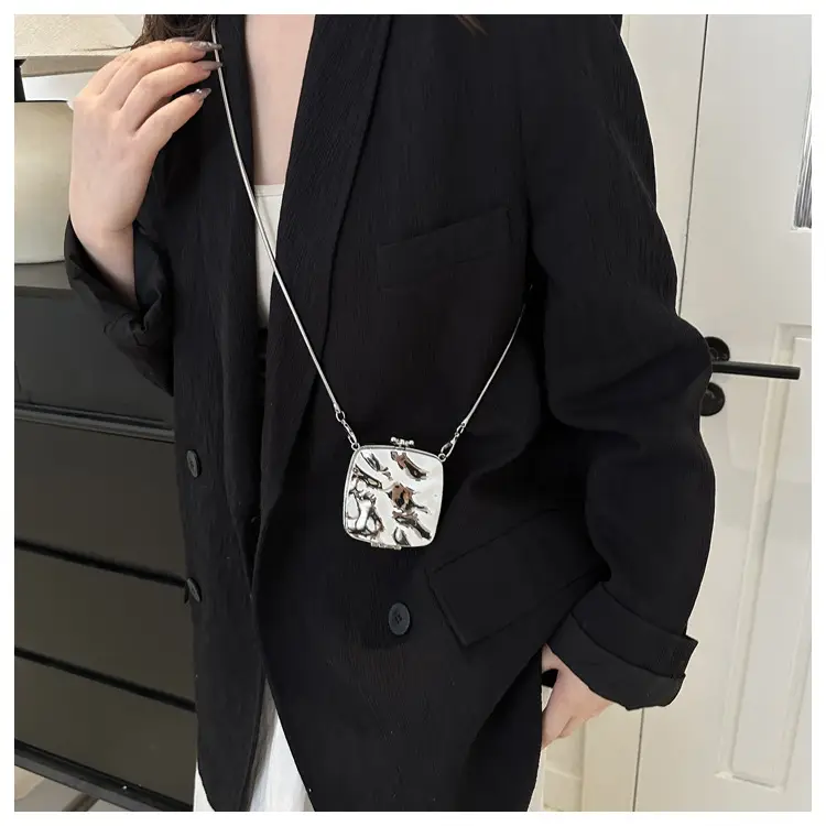 Silver Chain Shoulder Bag for Women 2024 Spring New — feature 37