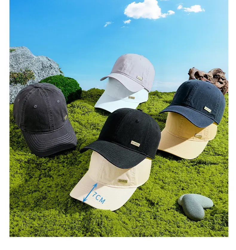 2025 Summer Pink Baseball Cap Washable Cotton — feature 13