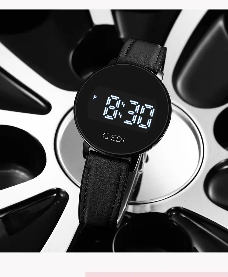 Goldie Digital Display Watch with Silicone Band — feature 10