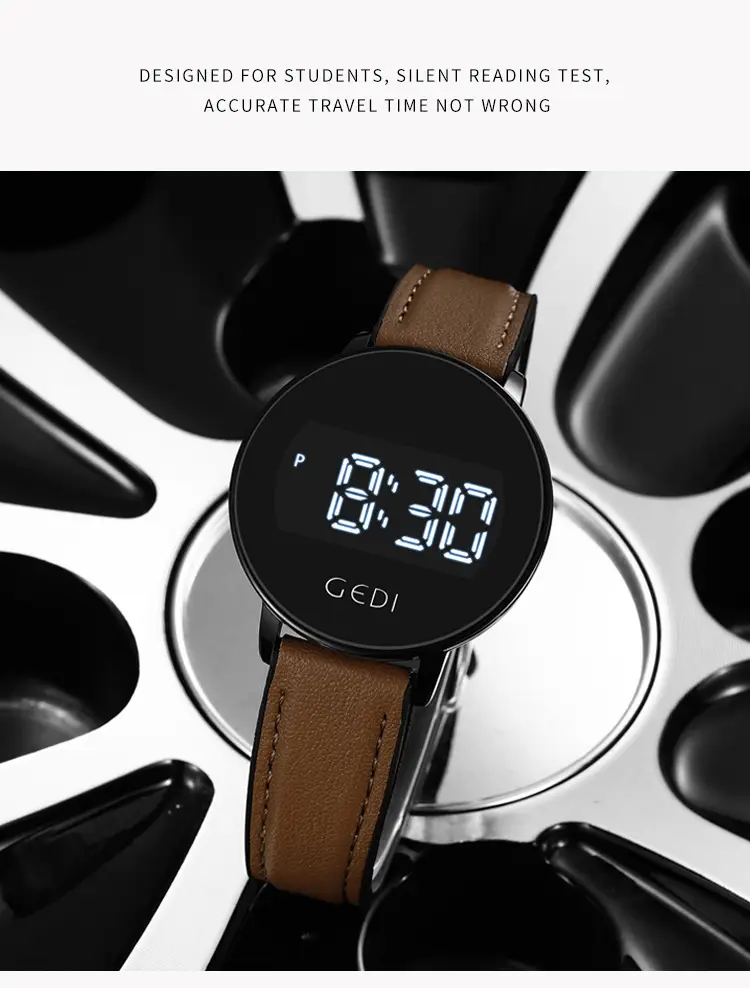 Goldie Digital Display Watch with Silicone Band — feature 15