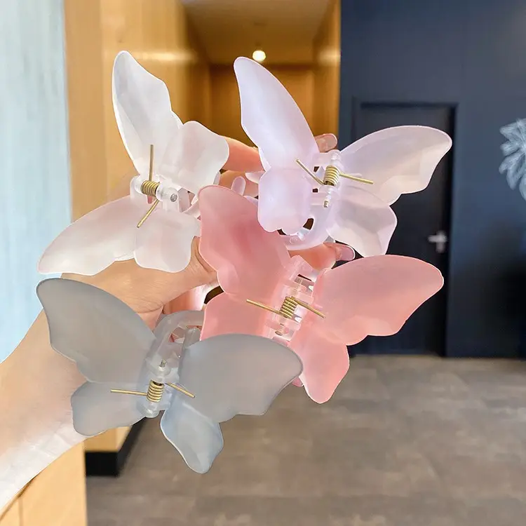 Transparent Butterfly Hair Clip for Girls Summer - Image 7