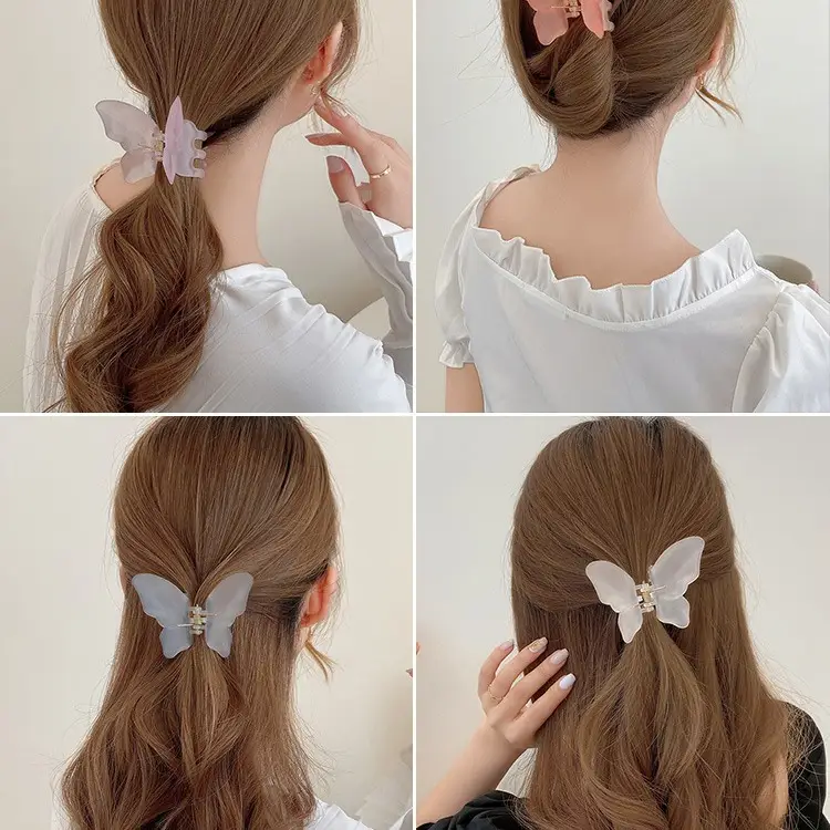 Transparent Butterfly Hair Clip for Girls Summer - Image 9