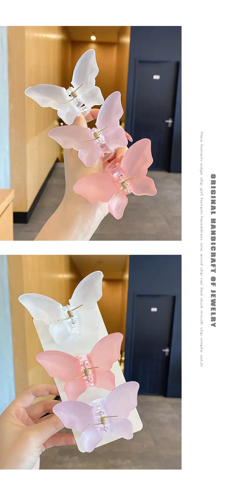 Transparent Butterfly Hair Clip for Girls Summer — feature 10