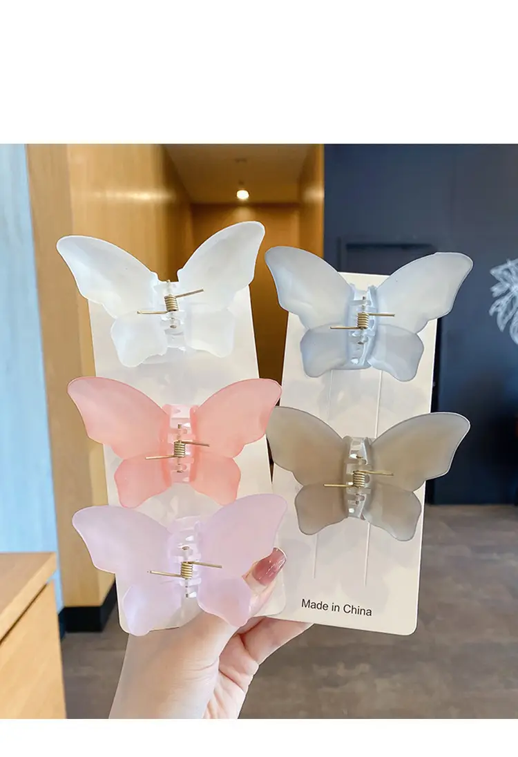 Transparent Butterfly Hair Clip for Girls Summer — feature 11