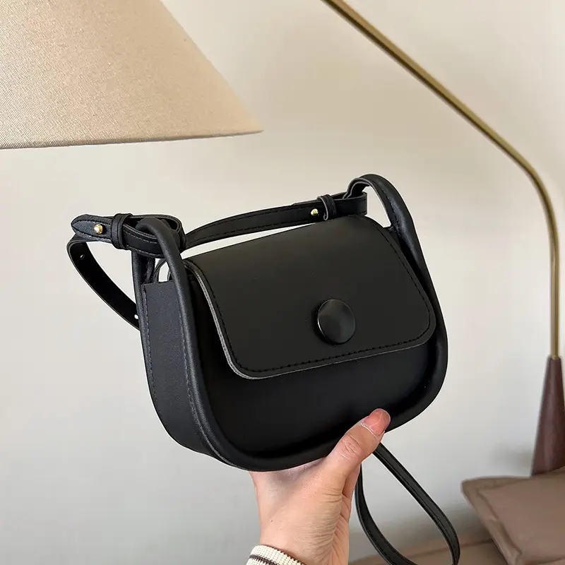 Women's 2024 Retro Square Shoulder Bag Brown Cream - Image 5