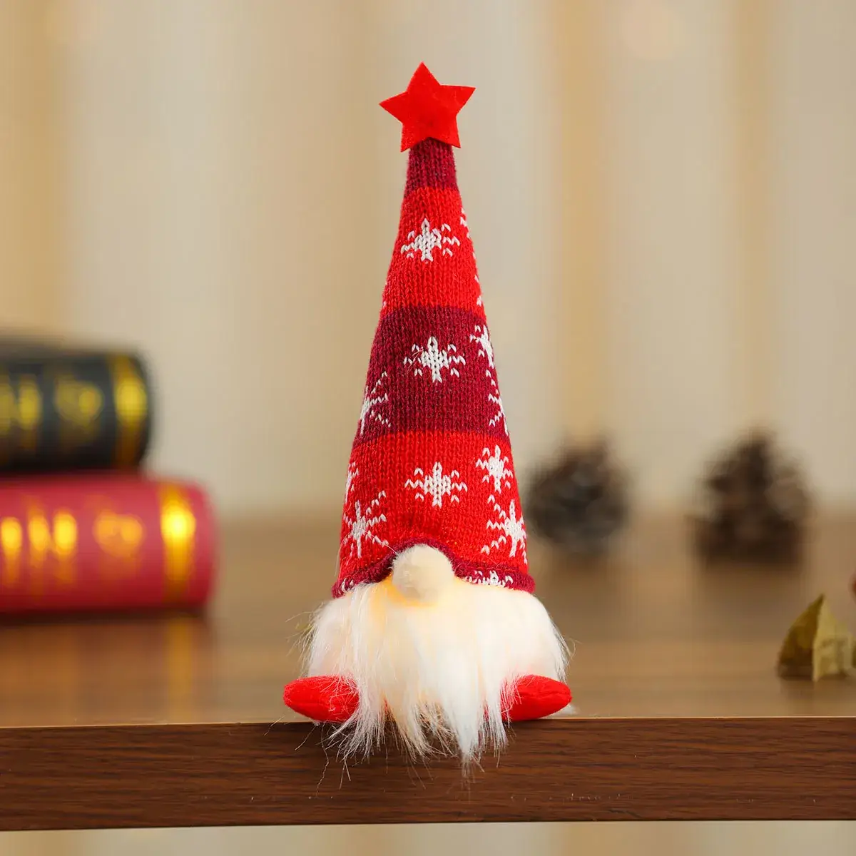 Christmas Knitted Snowflake Hat Dolls Set of 6 — feature 13