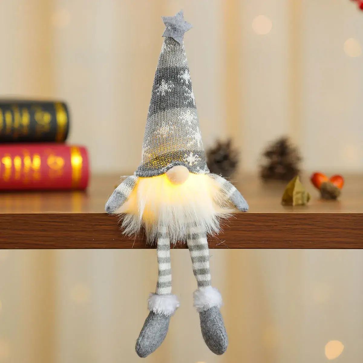 Christmas Knitted Snowflake Hat Dolls Set of 6